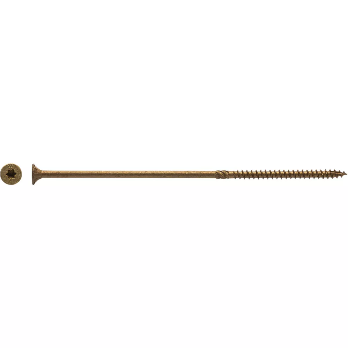Big Timber #14 x 7 In. Bronze Star Drive Flat Head Wood Screw (25-Count) - photo 2