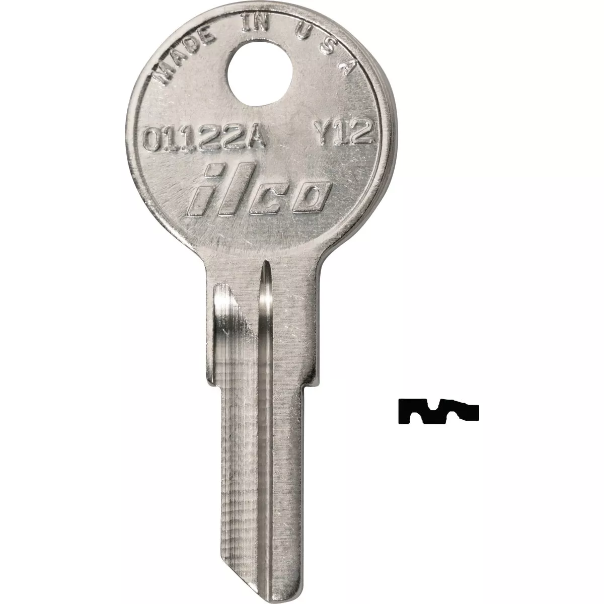 ILCO Yale Nickel Plated House Key, Y12 / O1122A (10-Pack) | True Value ...