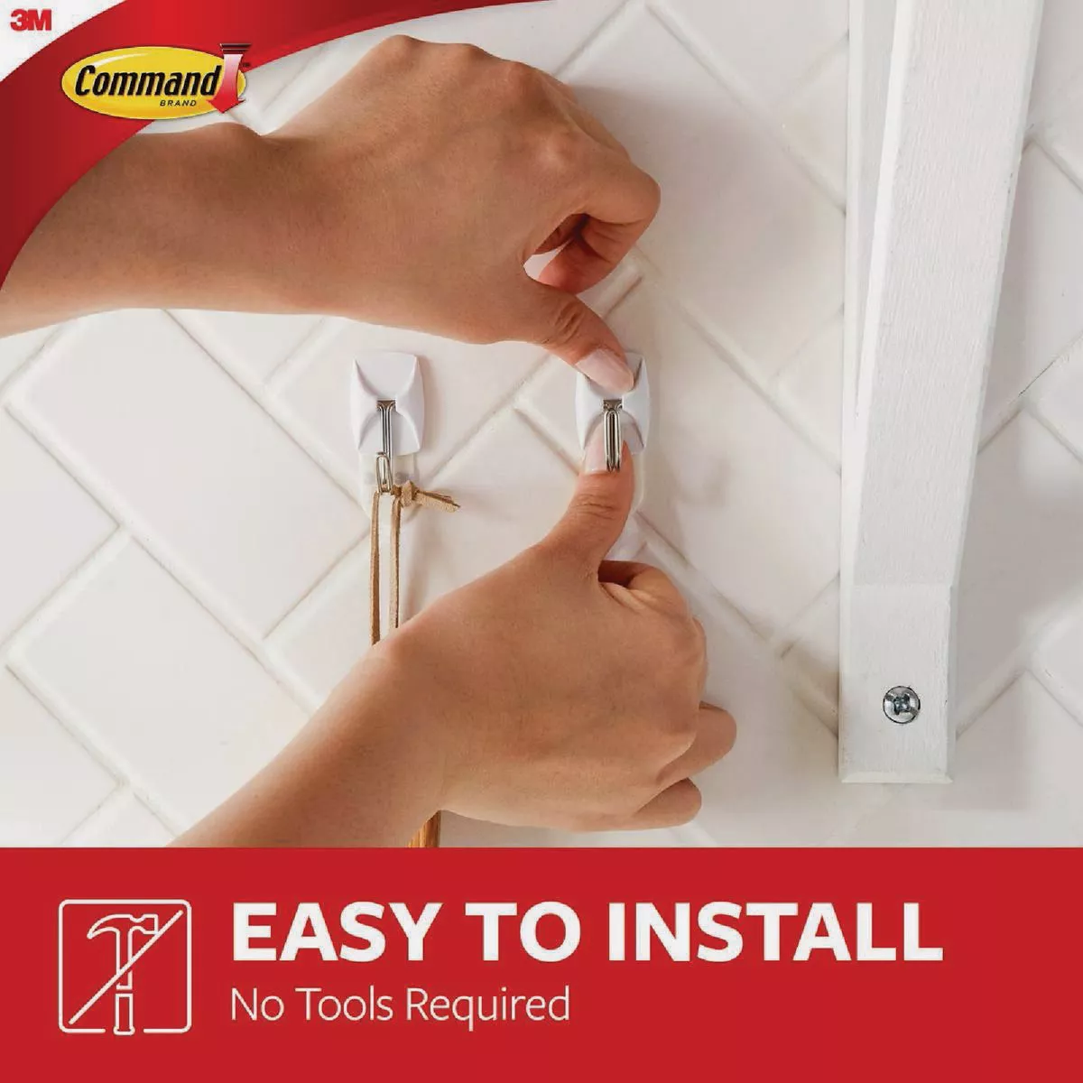 Command Small Wire Hook Mega Pack, White, 28 Hooks, 32 Strips - photo 4