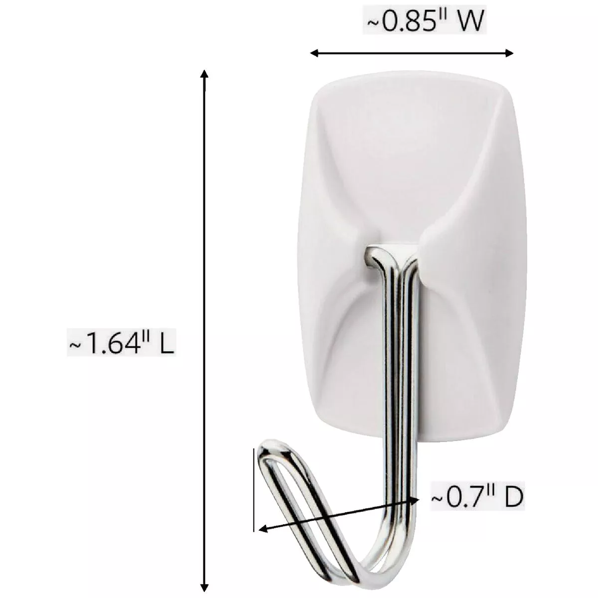 Command Small Wire Hook Mega Pack, White, 28 Hooks, 32 Strips - photo 7