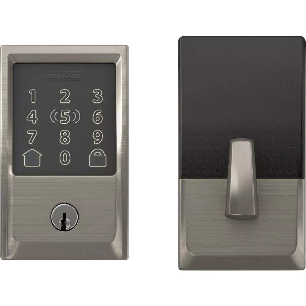 Schlage Encode Plus Century Satin Nickel Smart WiFi Deadbolt
