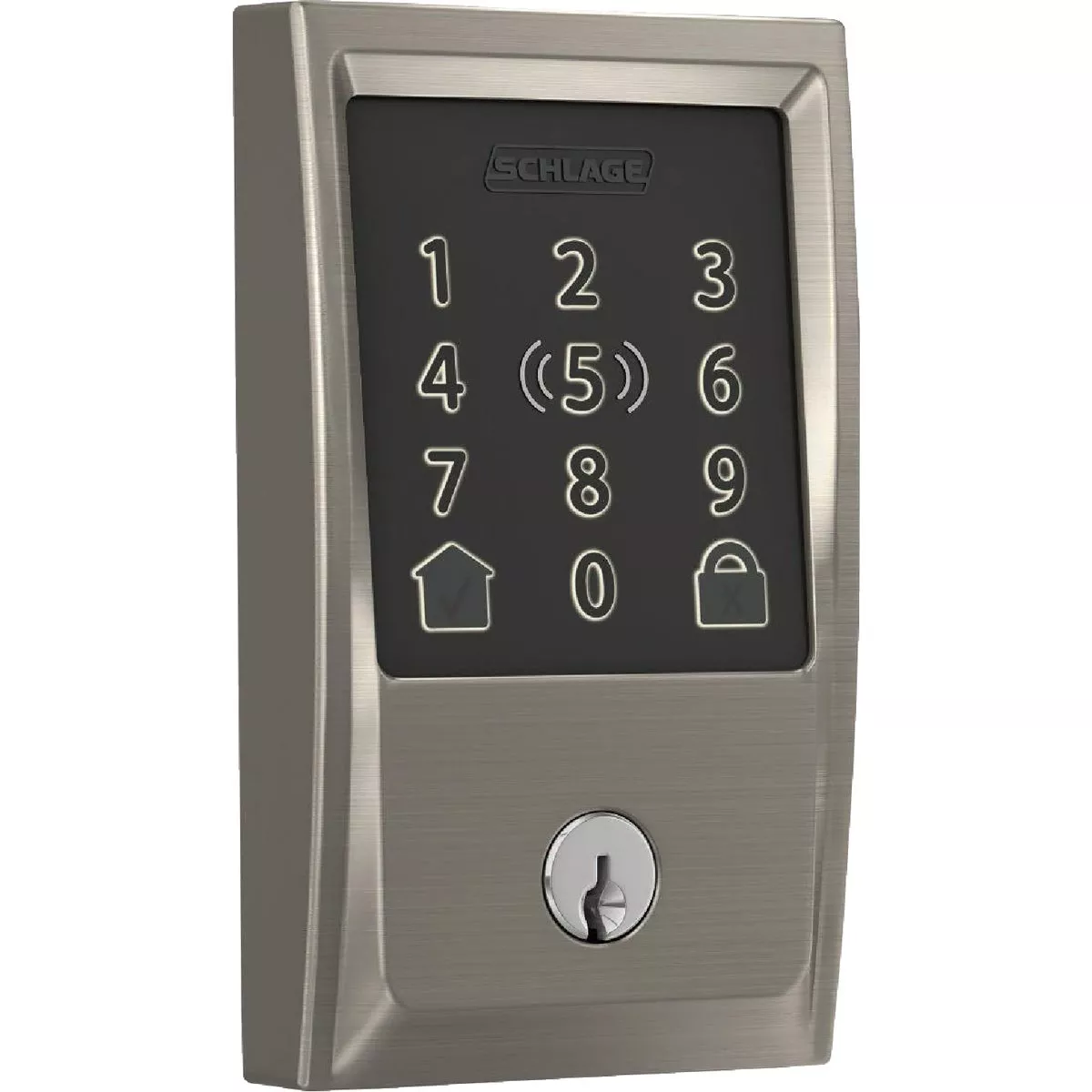 Schlage Encode Plus Century Satin Nickel Smart WiFi Deadbolt - photo 4