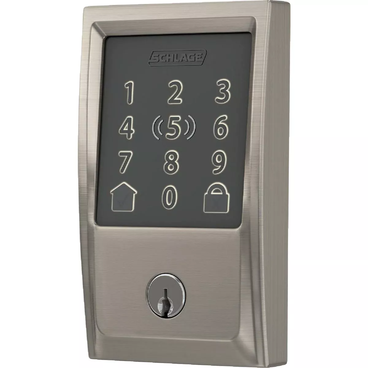 Schlage Encode Plus Century Satin Nickel Smart WiFi Deadbolt - photo 5