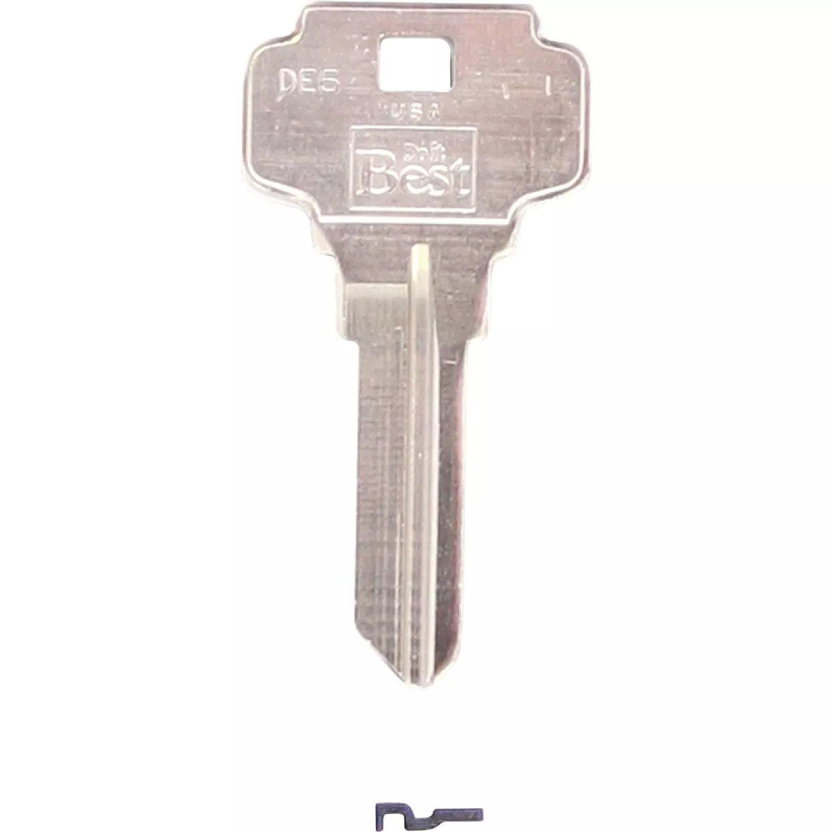Do it Best Dexter Nickel Plated House Key, DE6 / D1054K DIB (10-Pack)