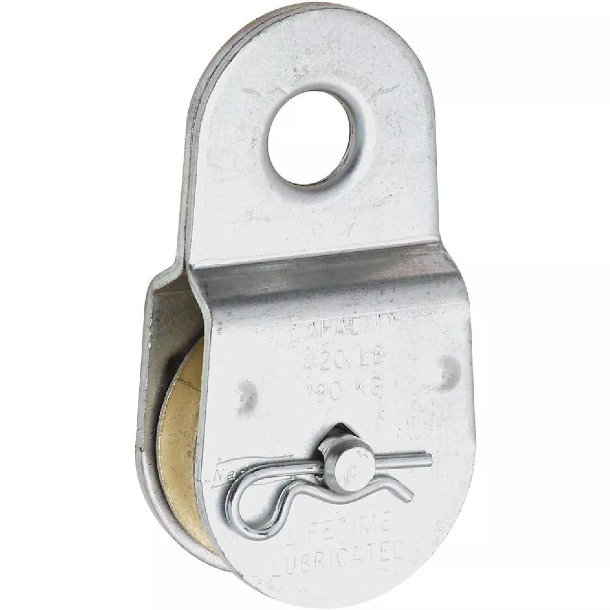 National Hardware 1-1/2 In. O.D. Single Fixed Eye Steel Rope Pulley