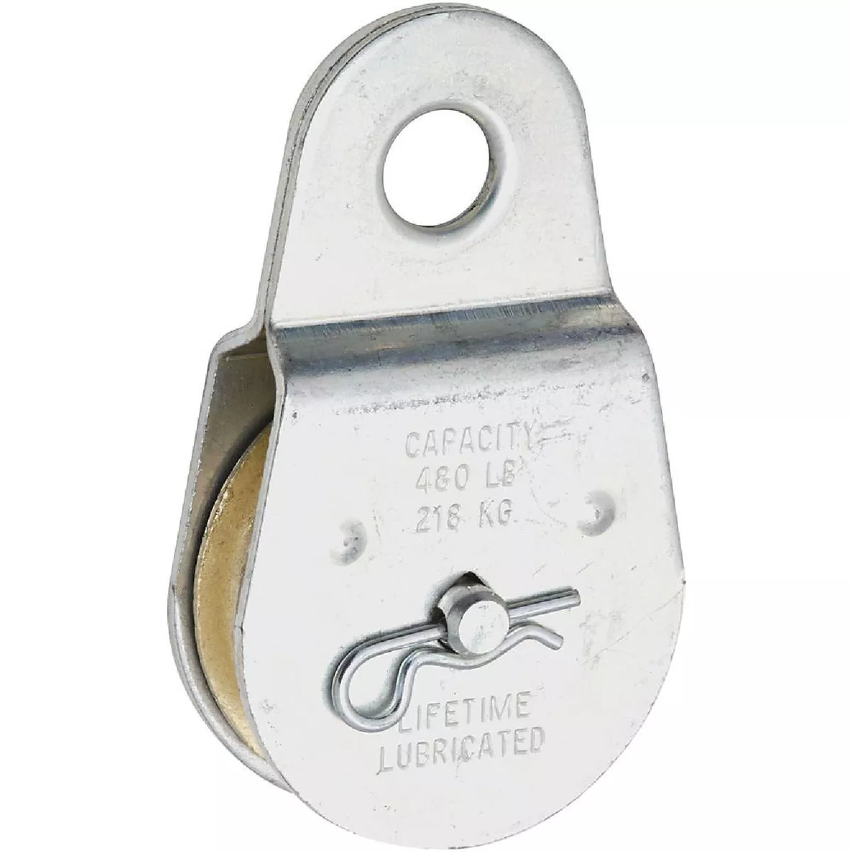 National Hardware 2 In. O.D. Single Fixed Eye Steel Rope Pulley