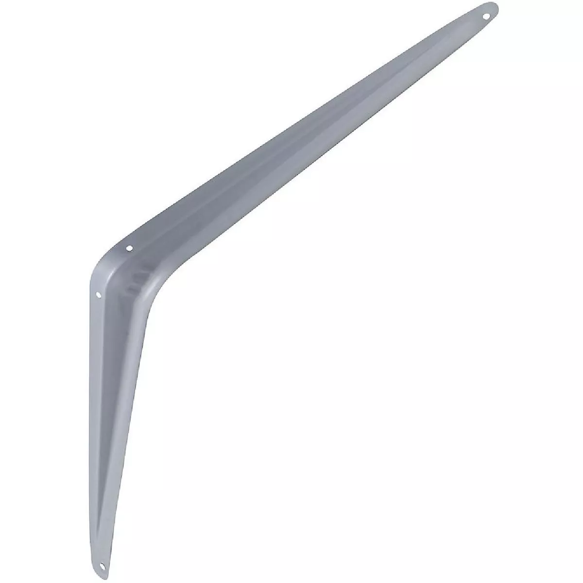 National Hardware 12 In. D. x 14 In. H. Gray Steel Shelf Bracket