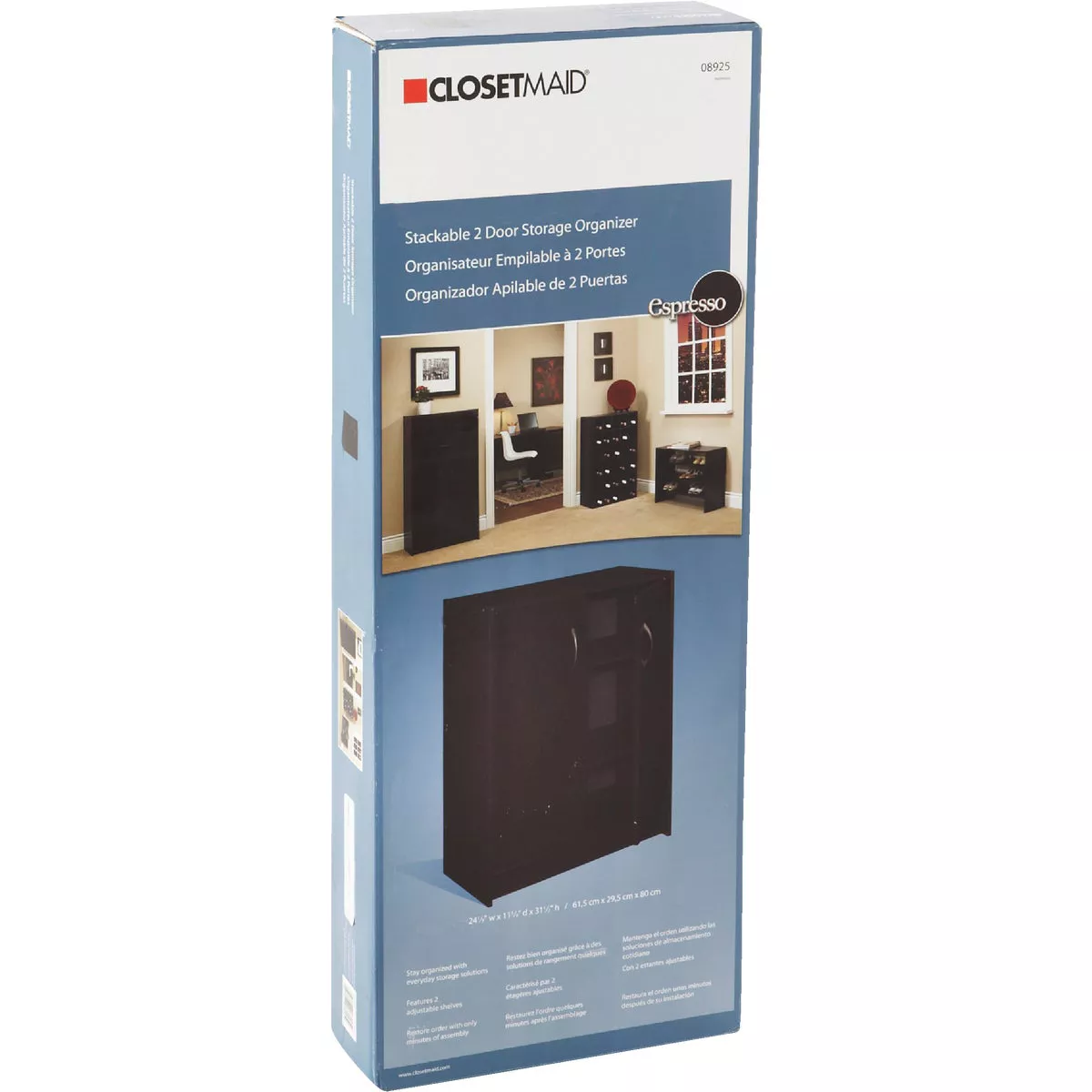 ClosetMaid Espresso 2-Door Base Cabinet Storage Organizer - photo 2