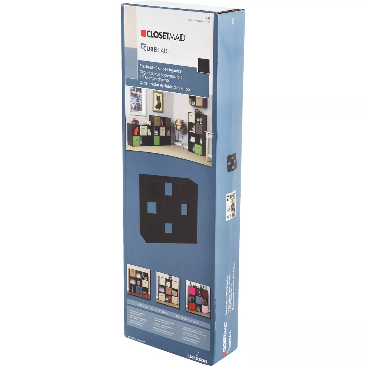ClosetMaid Cubeicals Espresso 9-Cube Storage Stacker Organizer - photo 3