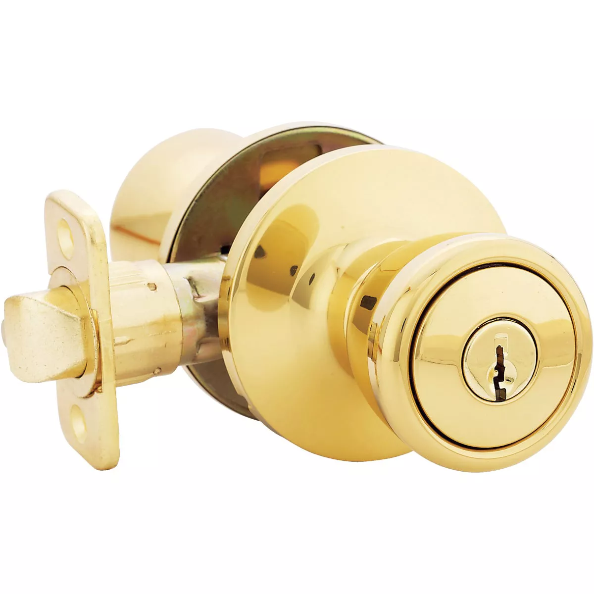 Steel Pro Polished Brass Entry Door Knob - photo 3