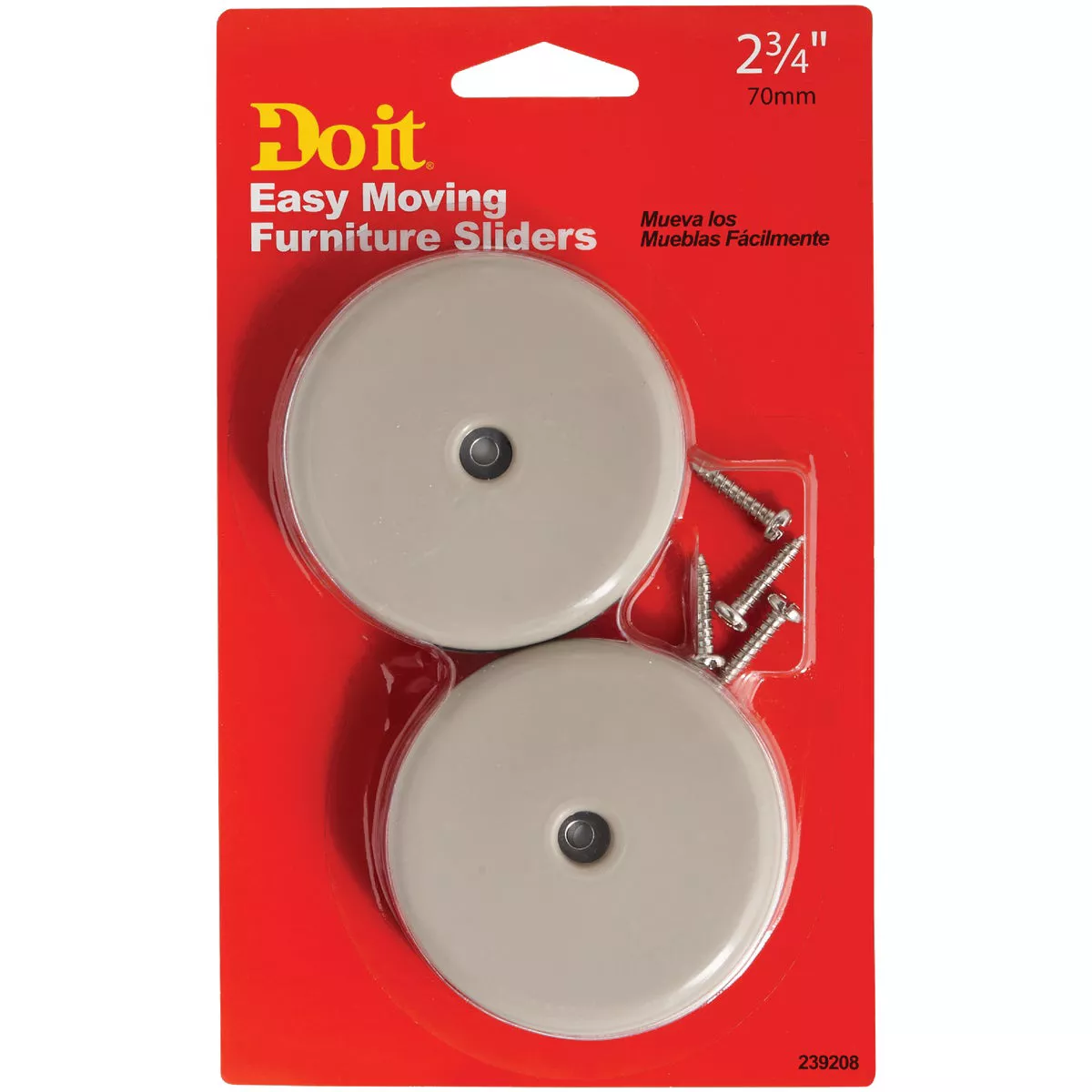 Do it 2-3/4 In. Round Adhesive or Screw on Furniture Glide, (4-Pack) - photo 2