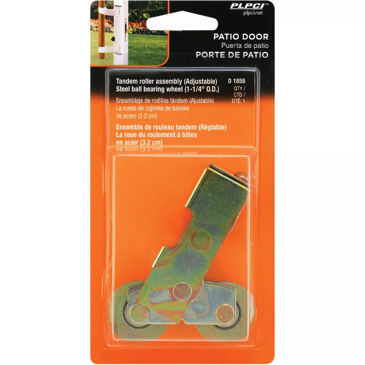 Prime-Line 1-1/4 In. Sliding Door Tandem Roller Assembly - photo 2