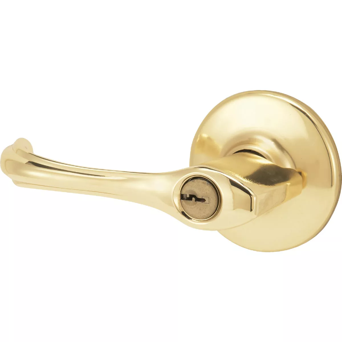 Kwikset Polished Brass Dorian Entry Door Lever - photo 4