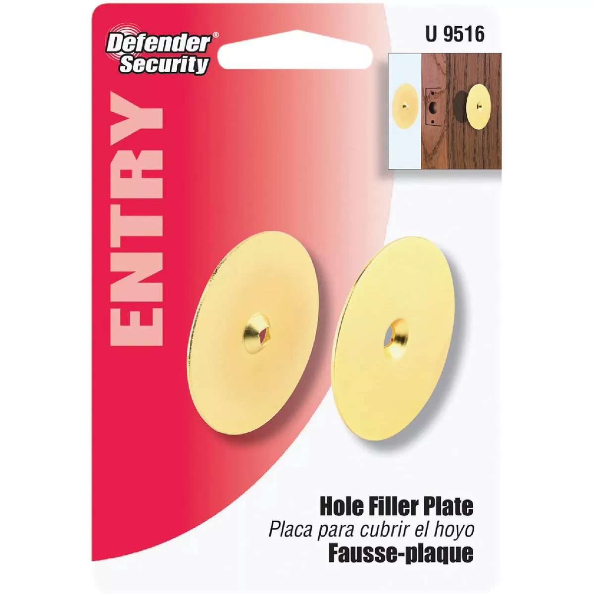 Defender Security Brass Hole Cover - photo 2