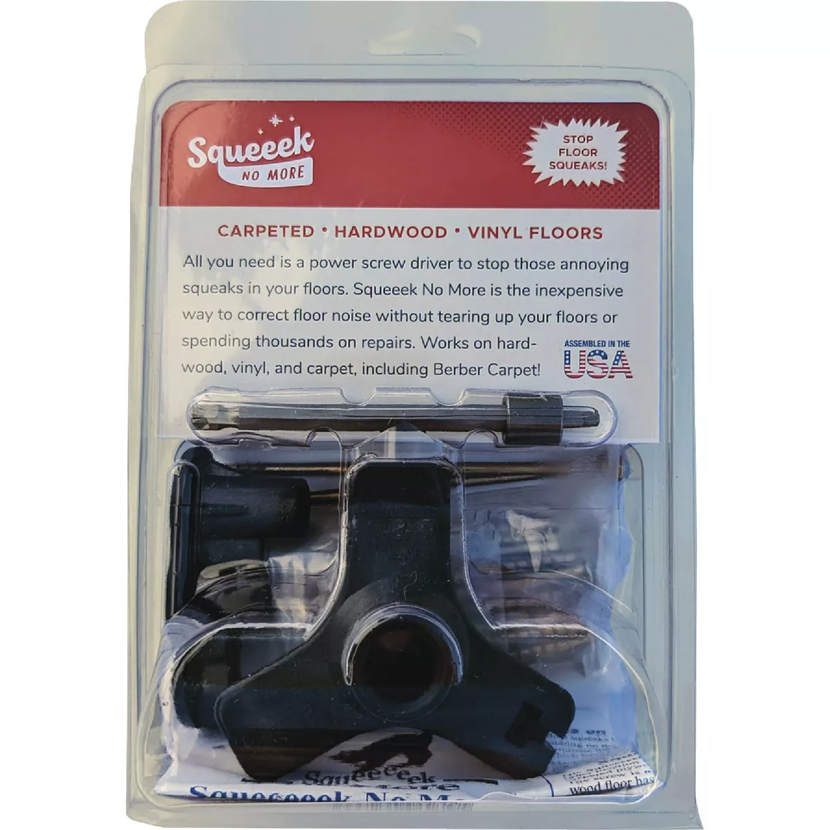 Squeek No More Squeaky Floor Screw Repair Kit