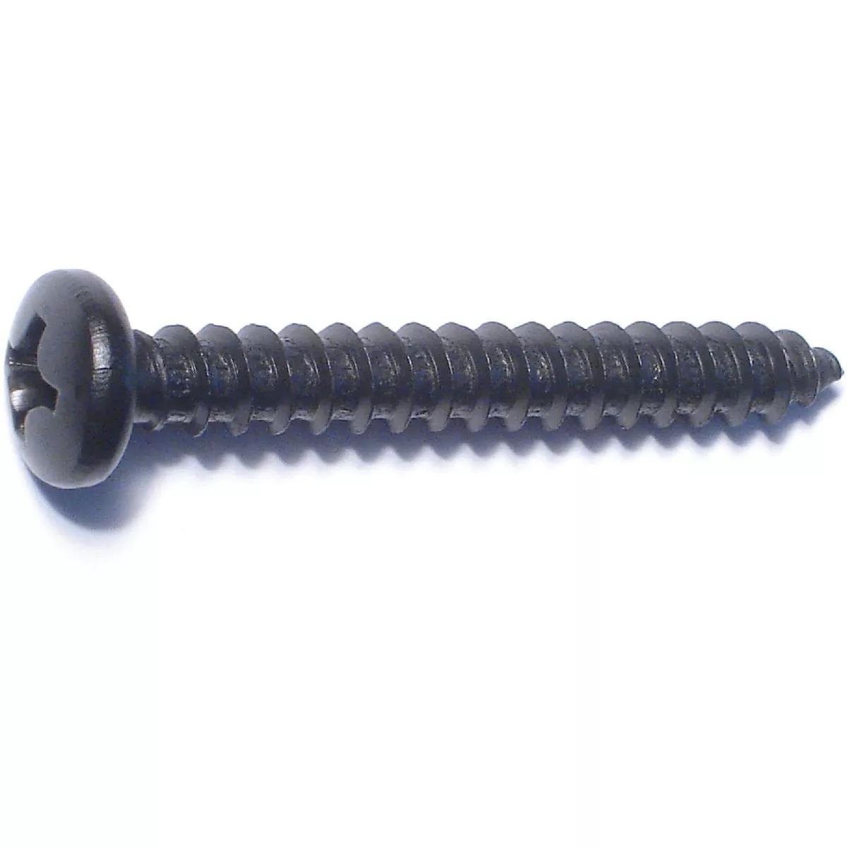 Midwest Fastener #14 x 2 In. Black Steel Phillips Pan Head Sheet Metal Screws (4 Ct.)