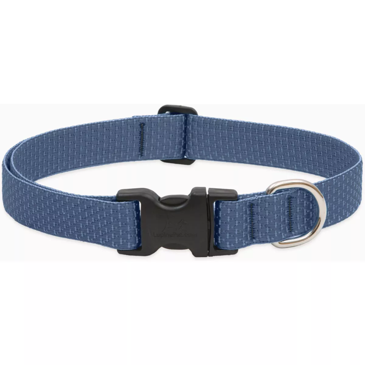 Lupine Mountain Lake Adjustable 16 to 28 In. Medium to Large Dog Eco-Woven Webbing Dog Collar