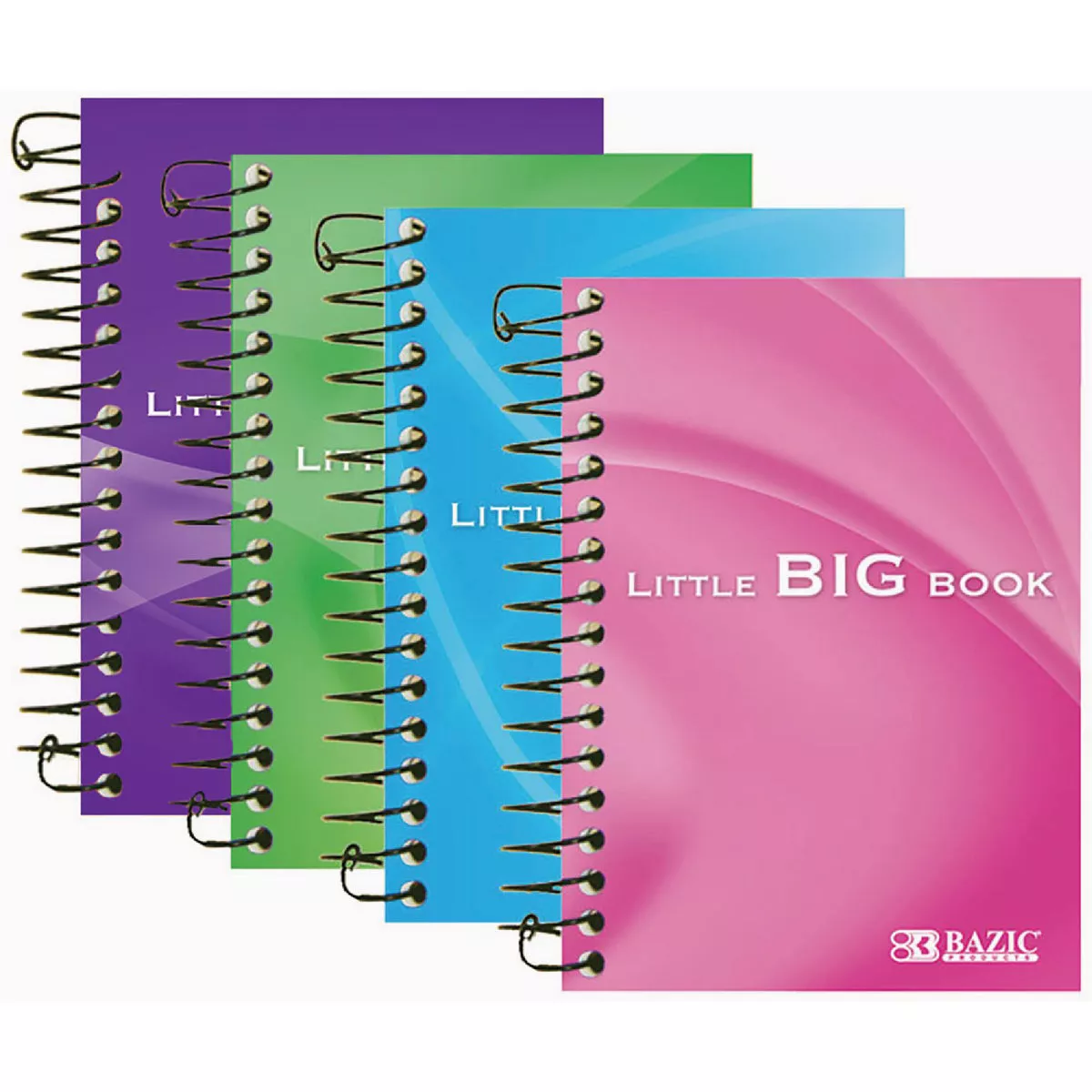 Bazic Products 180 Ct. 4 In. x 5.5 In. College Ruled Spiral Fat Book