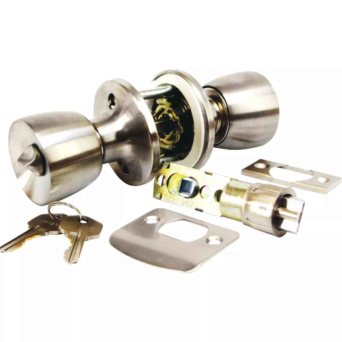 United States Hardware Satin Chrome Entry Door Knob - photo 2