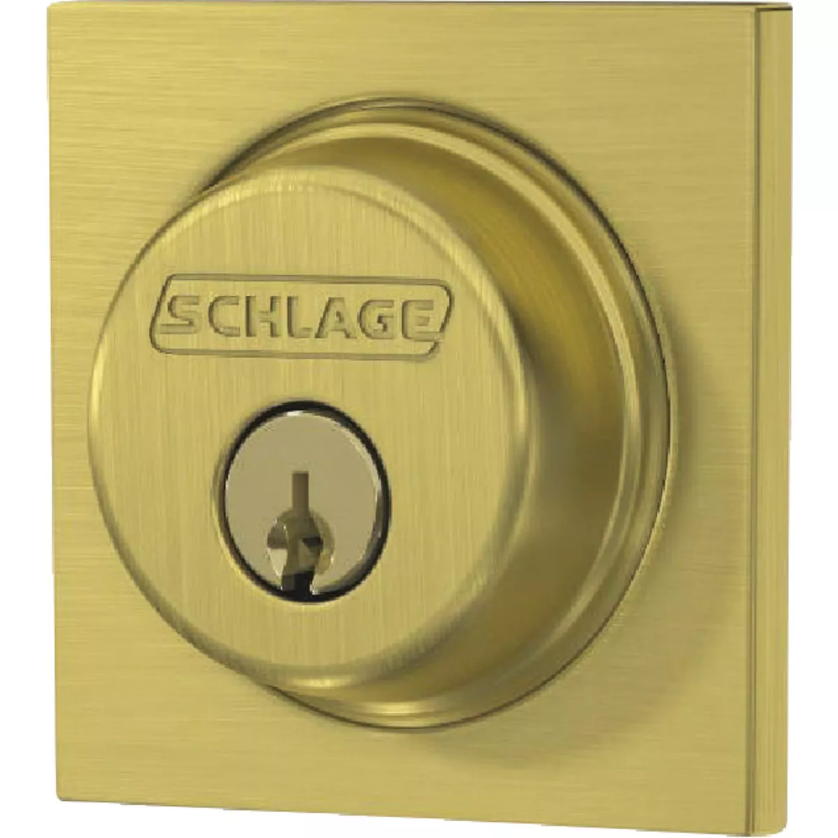 Schlage Collins Satin Brass Single Cylinder Deadbolt - photo 4