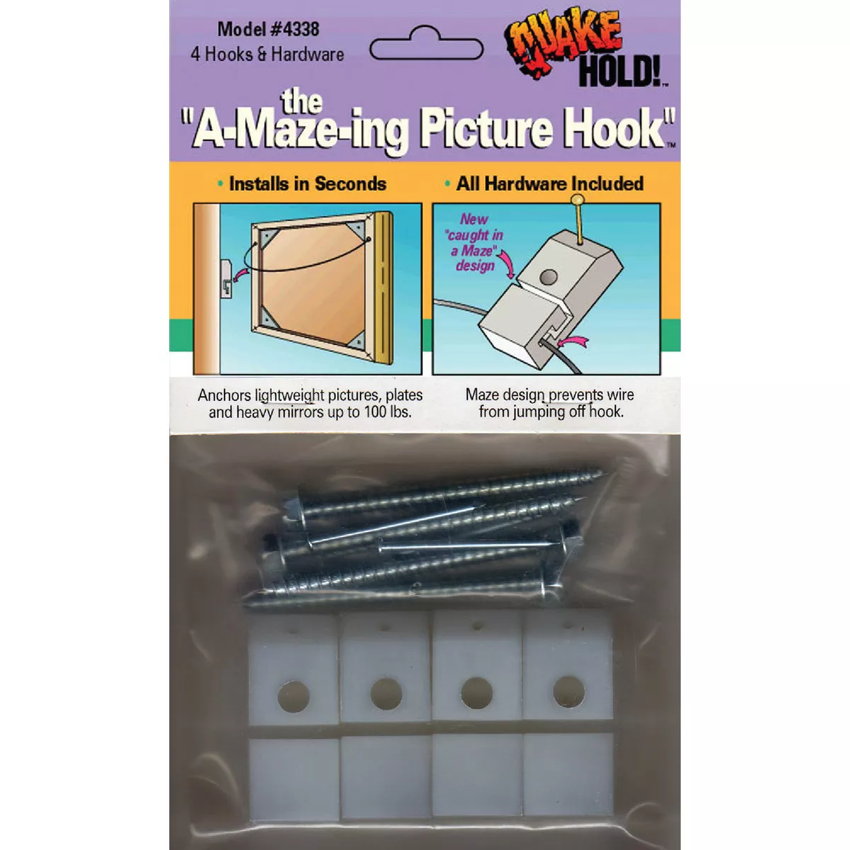 QuakeHold A-Mazing Picture Hanger