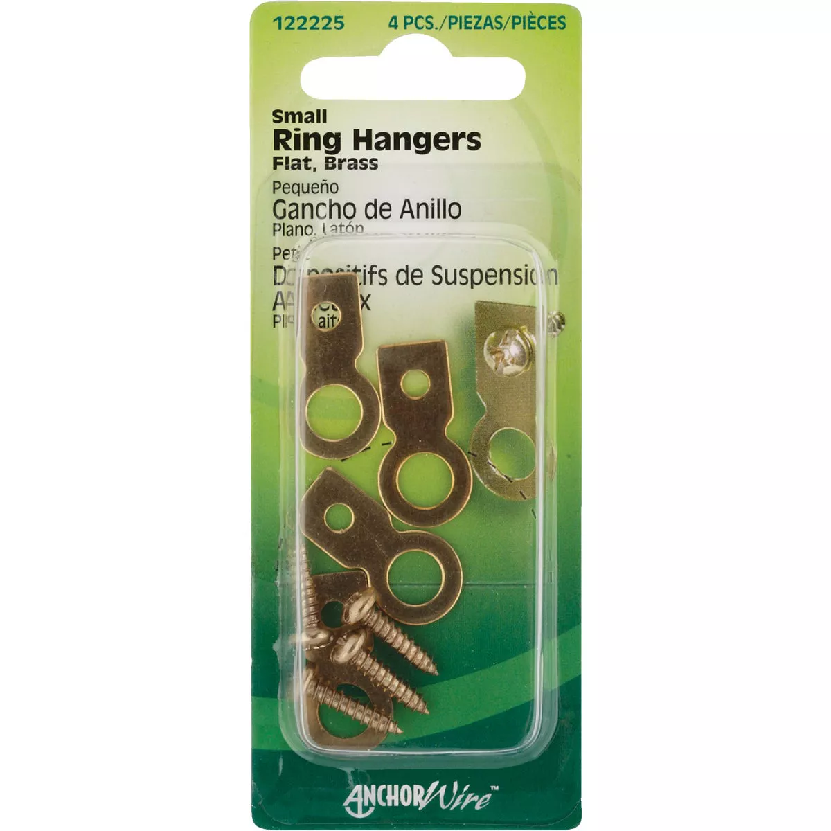 Hillman Anchor Wire Small Flat Ring Hangers (4 Count)