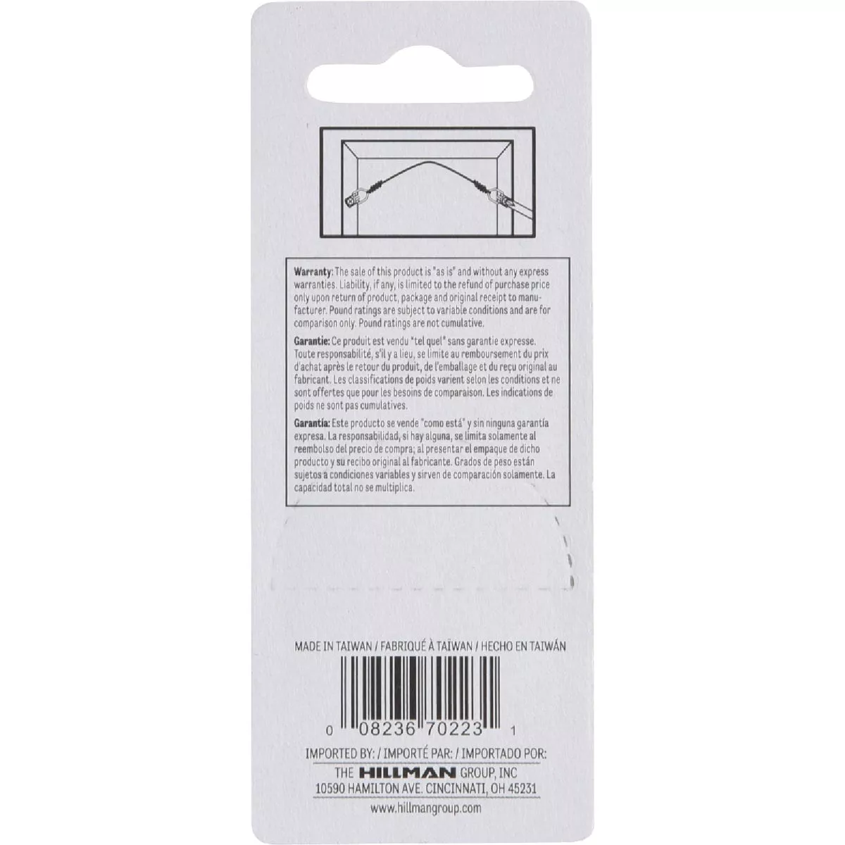 Hillman Small Anchor Wire D-Ring Hangers (4-Count) - photo 3