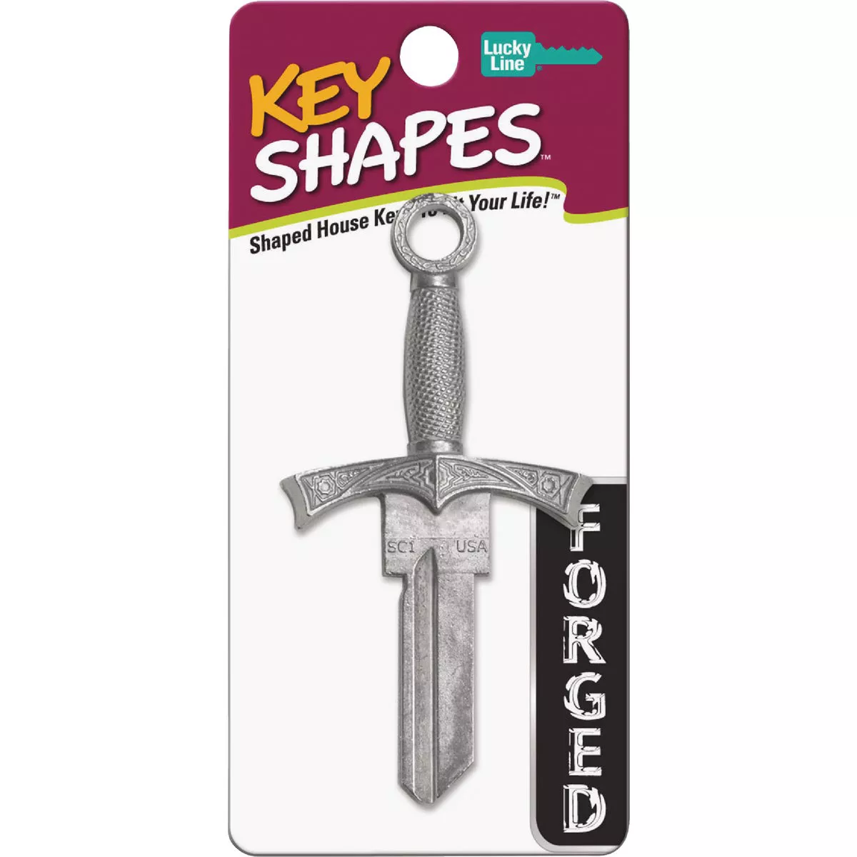 Lucky Line Forged Sword Key Shapes Decorative House Key - SC1 - photo 2