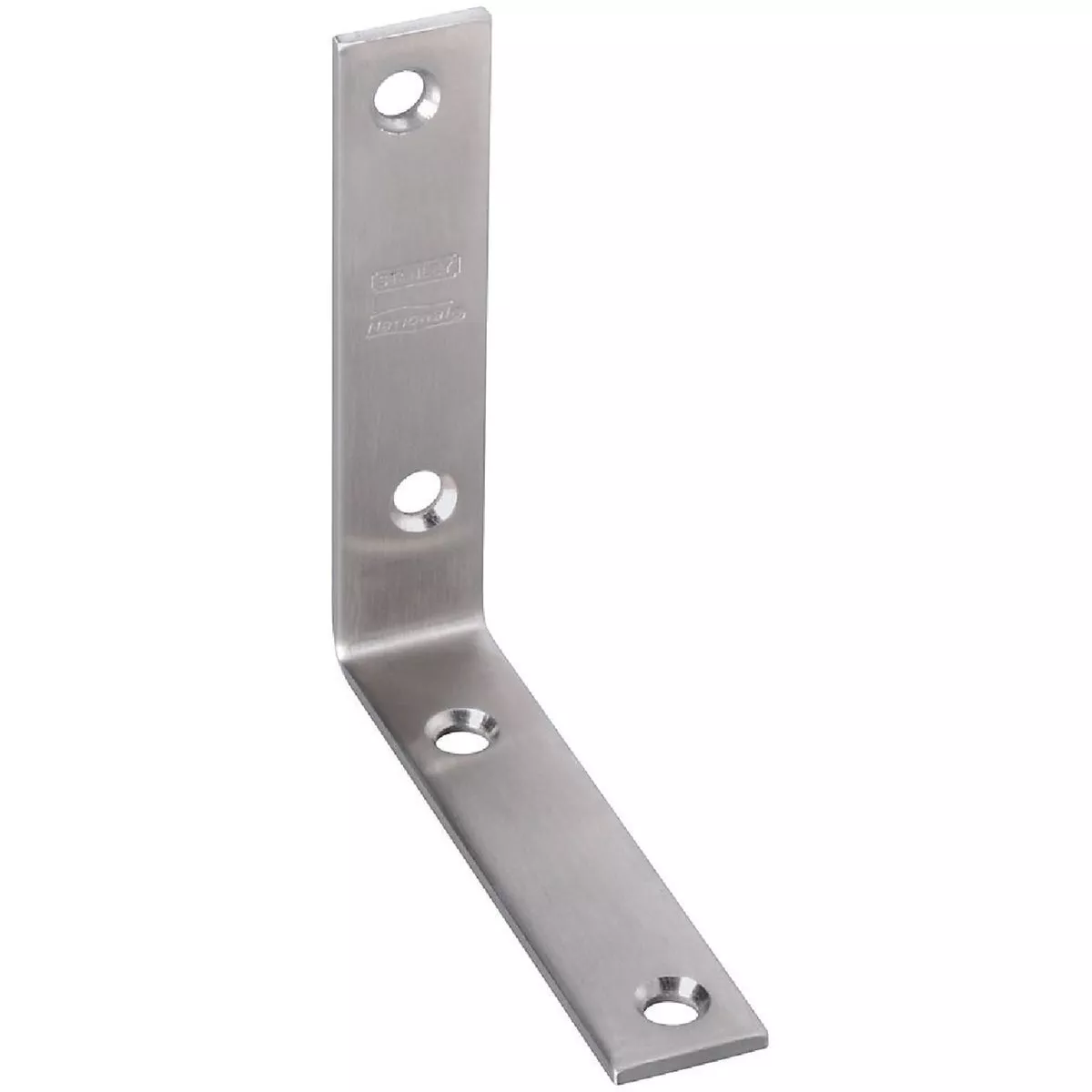 National Hardware 4 In. x 7/8 In. Stainless Steel Corner Brace (2-Count)