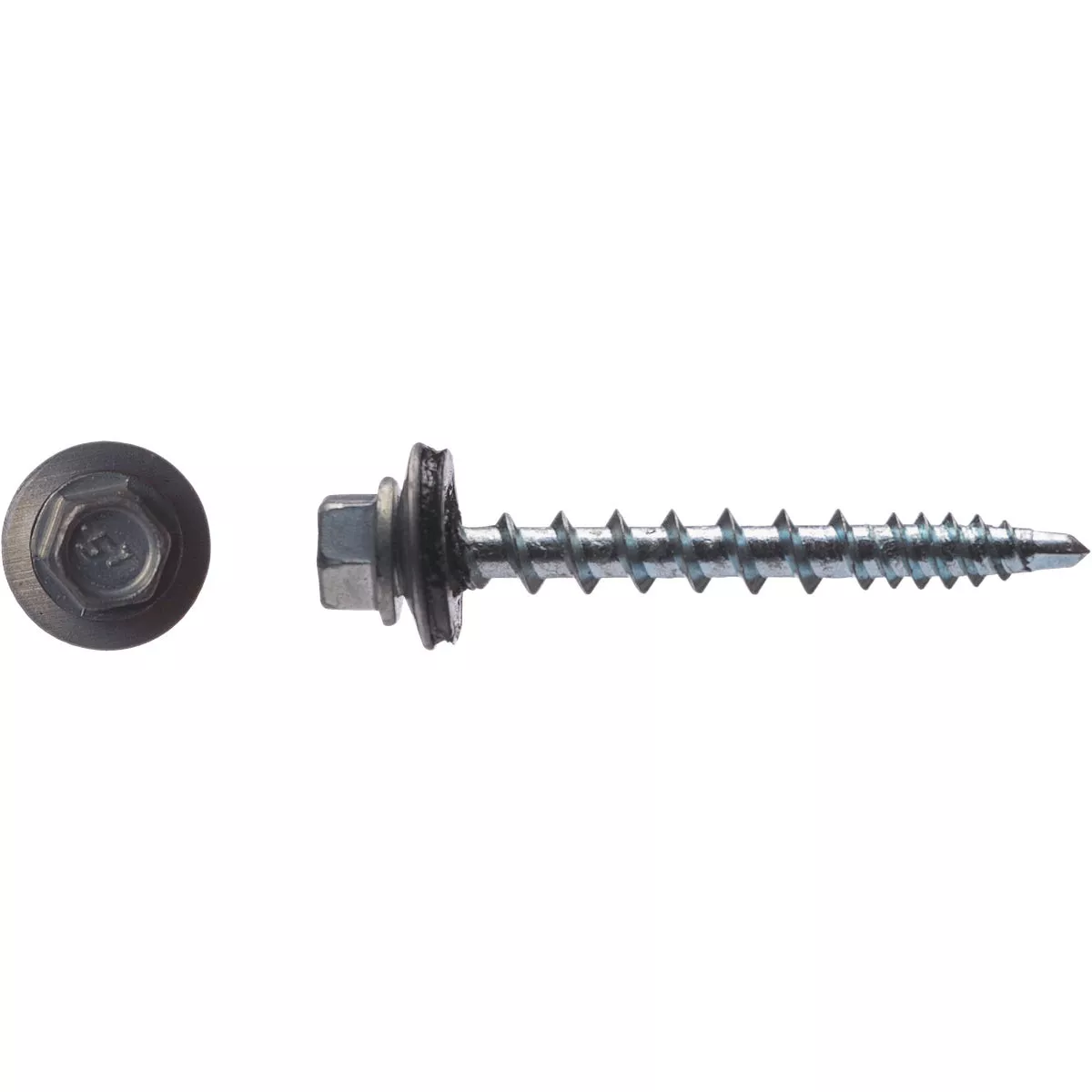 Big Timber #10 x 1-1/2 In. Hex Head Zinc Metal Roofing Screw (100 Ct.) - photo 2