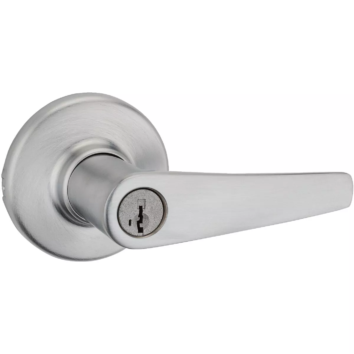 Kwikset Satin Chrome Delta Entry Door Lever with SmartKey