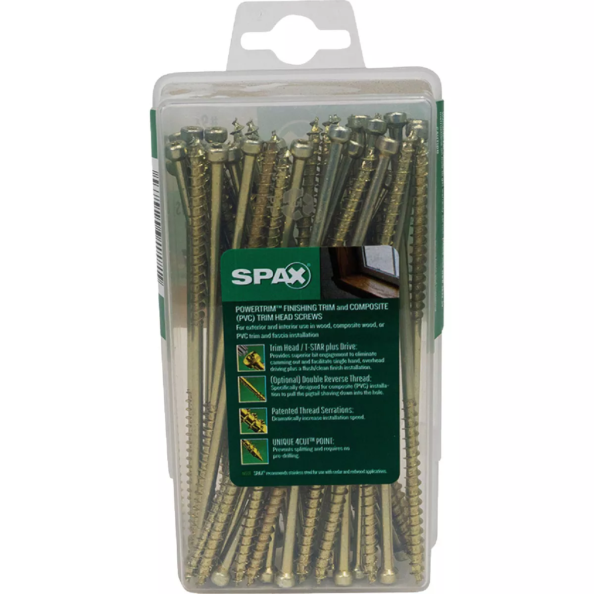 SPAX #9 x 5 In. T10 Plus Cylindrical Head HCR (Exterior Rated) Yellow Trim Screw (50 Ct.) - photo 4