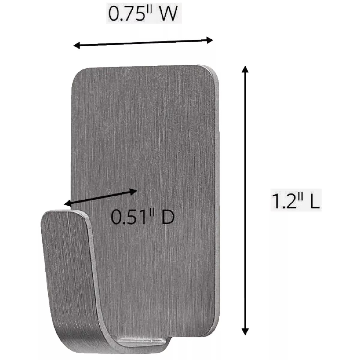 Command Small Stainless Steel Metal Hooks, 4 Hooks, 5 Strips - photo 7