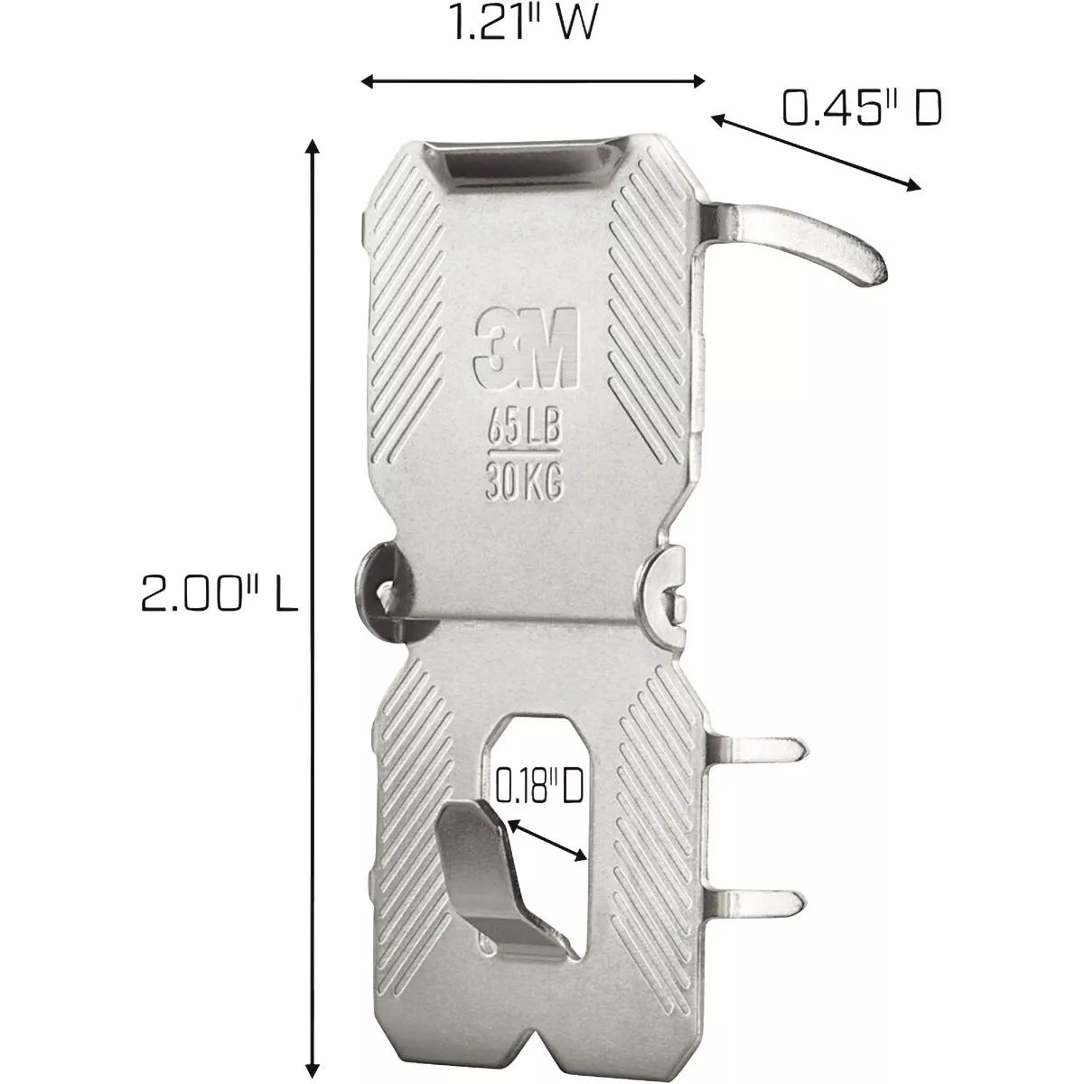 3M Claw Drywall Picture Hanger with Temporary Spot Marker, Holds 65 Lb., 2 Hangers, 2 Markers - photo 3