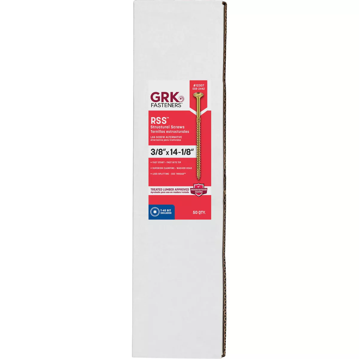 GRK RSS Rugged 3/8 In. x 14-1/8 In. Star Drive Washer-Head Structure Screw (50 Ct.) - photo 5