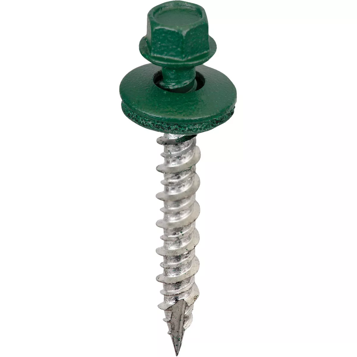 Acorn International 1-1/2 In. Washered Green Metal To Wood Screw (250 Ct.)