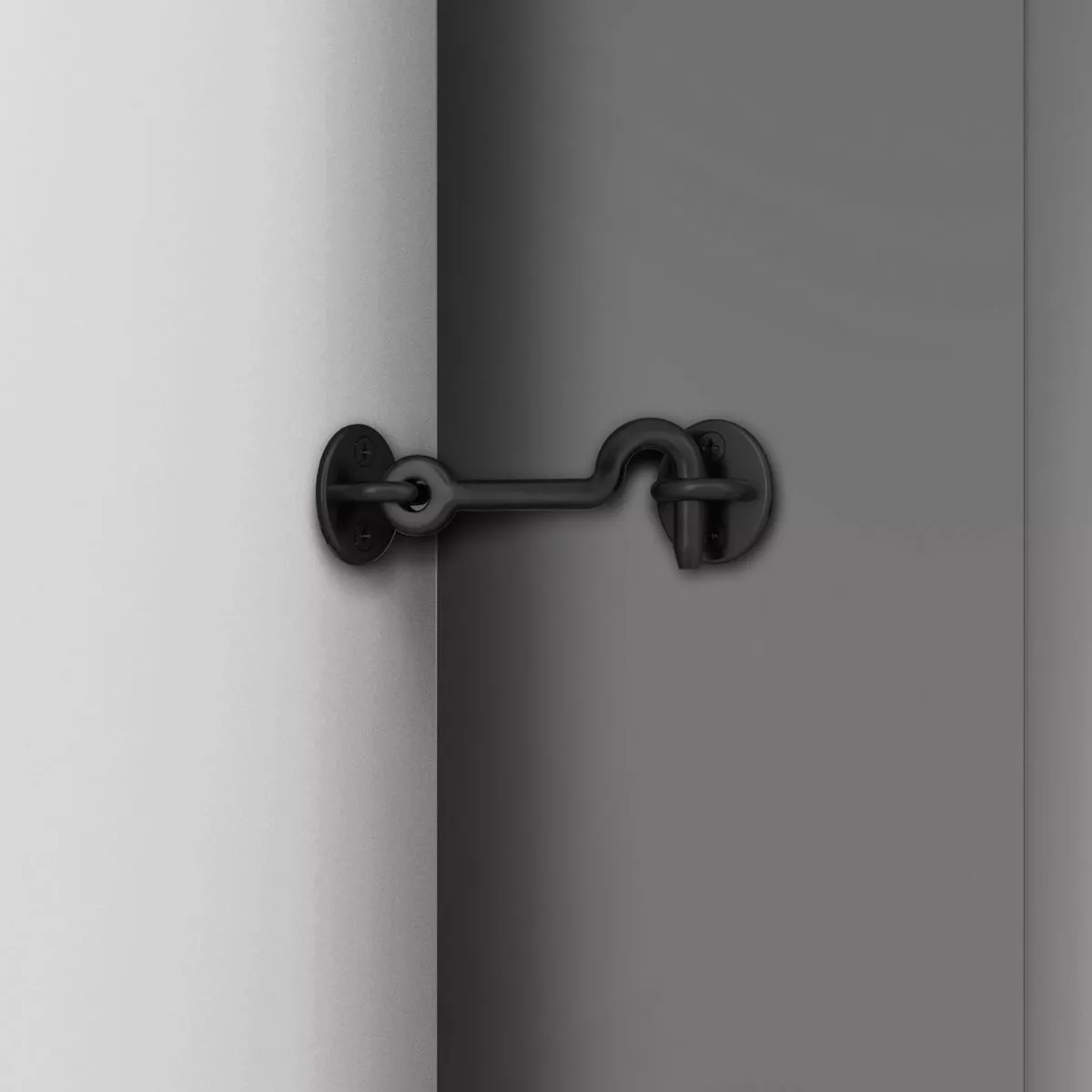 National Hardware Matte Black Barn Door Privacy Hook - photo 2