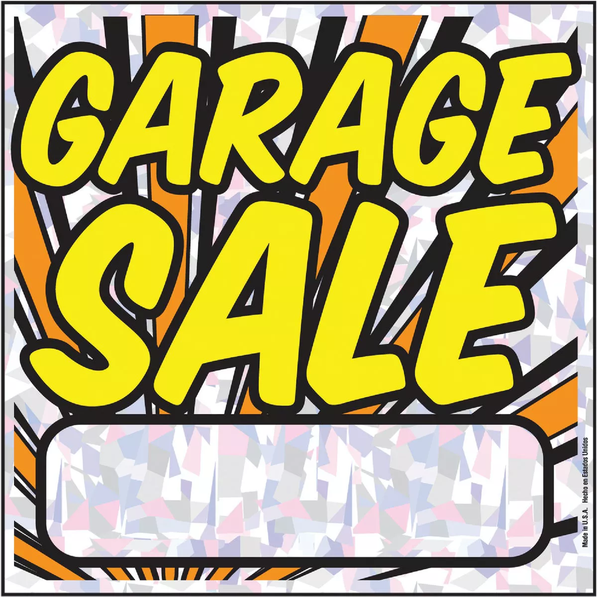 Hy-Ko Plastic Sign, Garage Sale