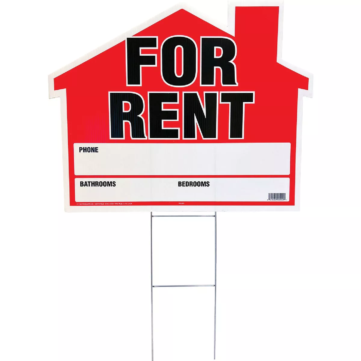 Hy-Ko Corrugated Plastic Sign, House For Rent