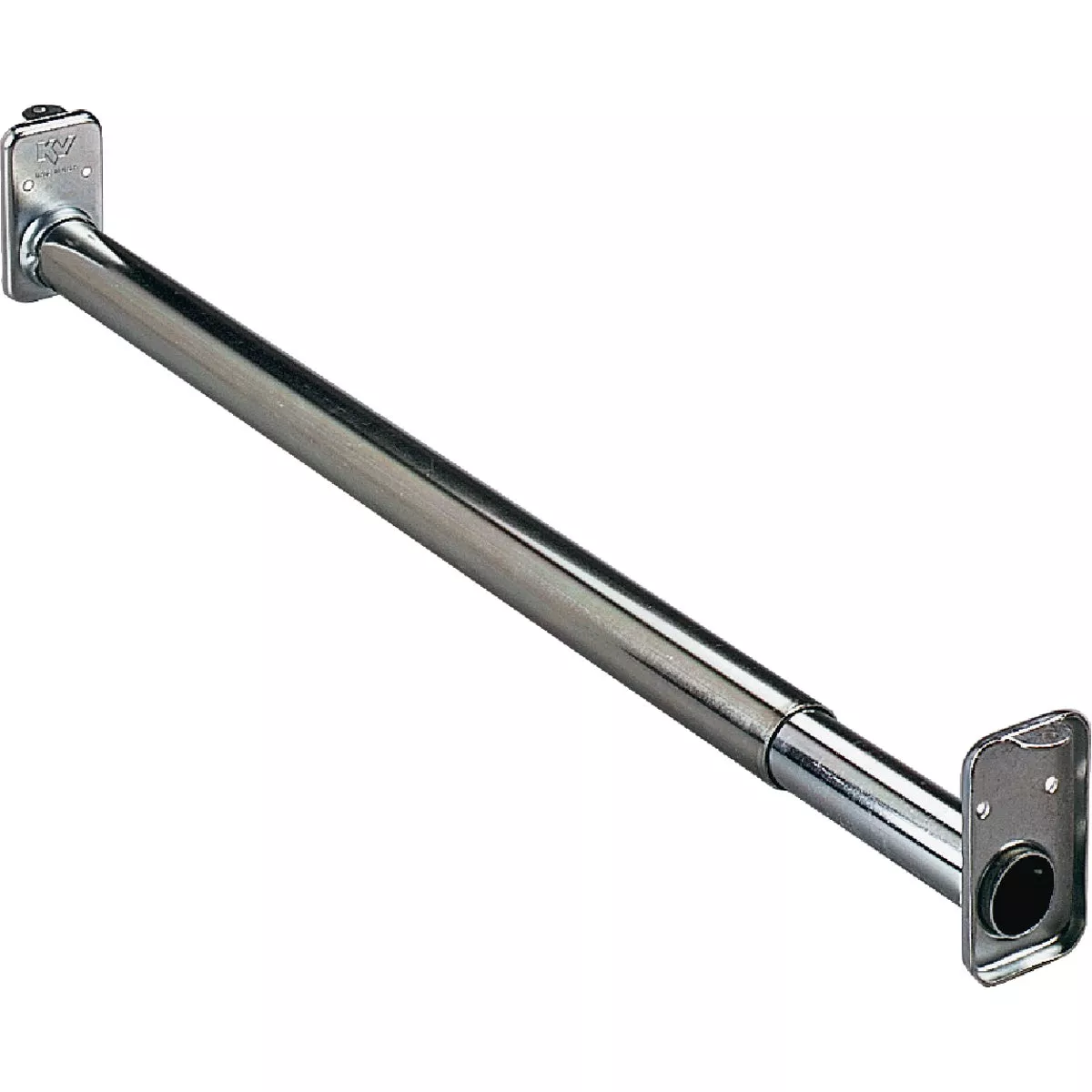 Knape & Vogt 48 In. to 72 In. Adjustable Closet Rod, Zinc