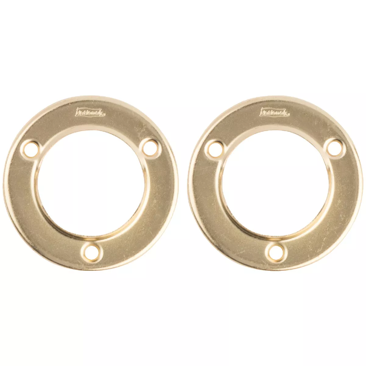 National Hardware 1-3/8 In. Satin Brass Steel Closet Rod Socket (2-Pack) - photo 4