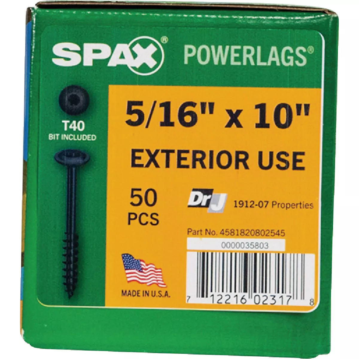 SPAX Powerlag 5/16 In. x 10 In. T40 Washer Head HCR (Exterior Rated) Lag Screw (50 Ct.) - photo 4