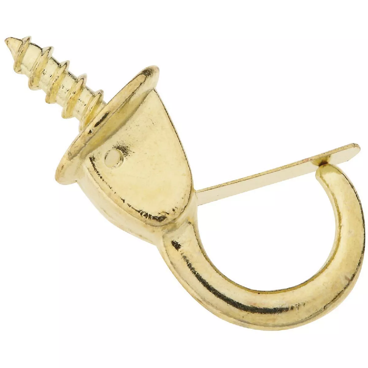 National Hardware 7/8 In. Safety Cup Hook with Spring Clip (2 Count)