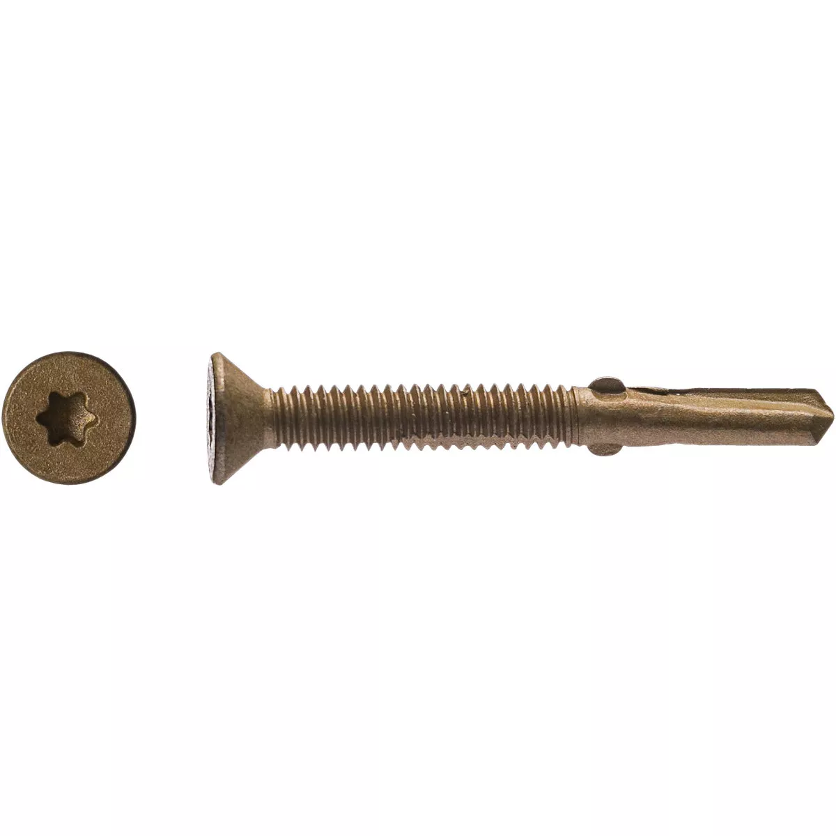Big Timber #12 x 2-1/2 In. Flat Head Self-Drilling Wood to Metal Screw (1 Lb.) - photo 2