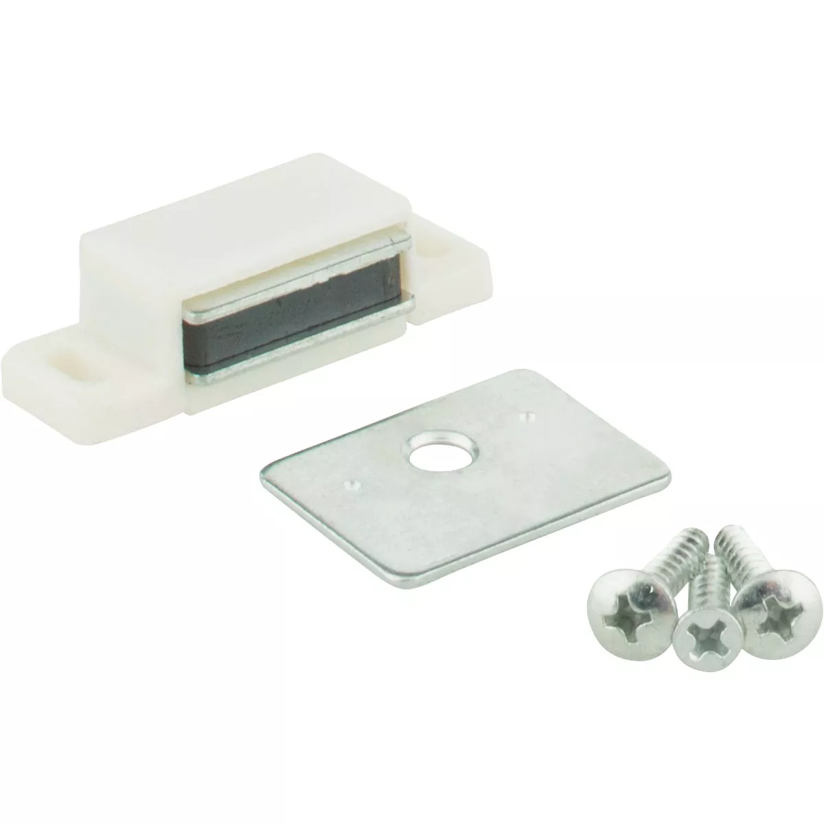 KasaWare White Single Magnetic Catch (2-Pack)