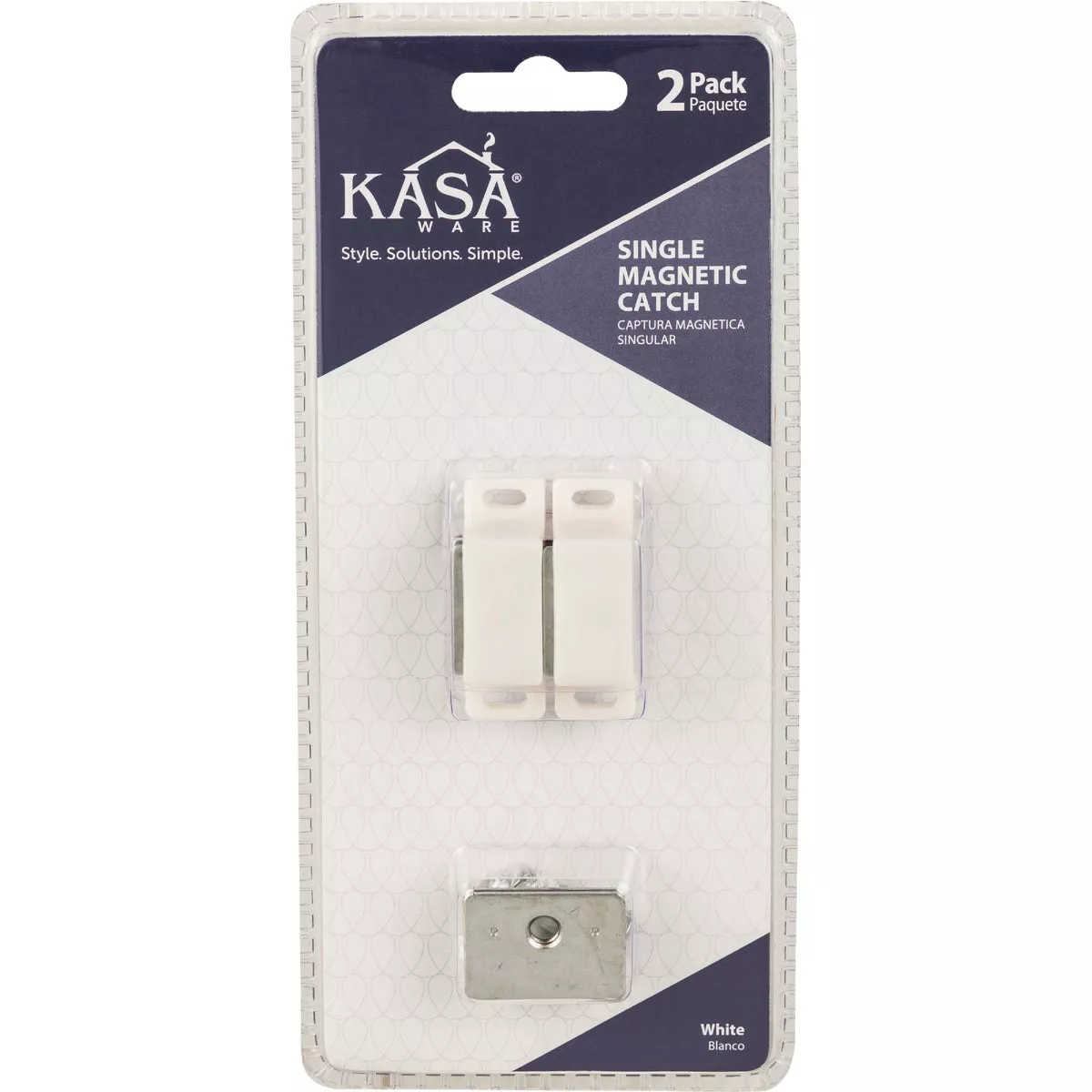 KasaWare White Single Magnetic Catch (2-Pack) - photo 2
