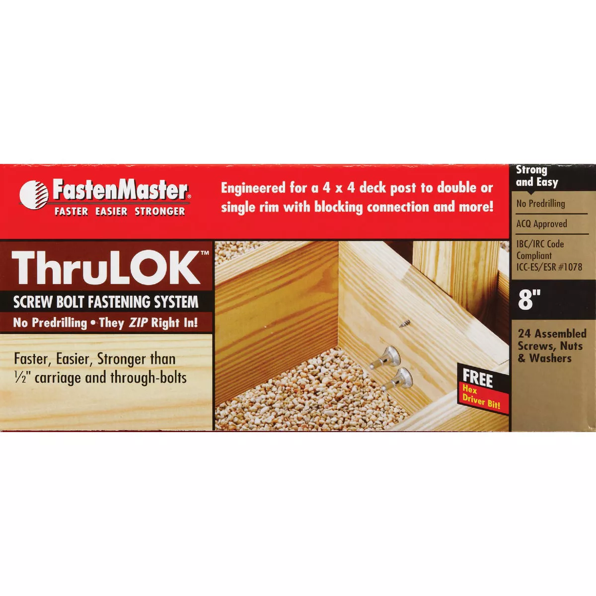 ThruLok 8 In. Galvanized Screw Bolt (24 Ct.) - photo 2