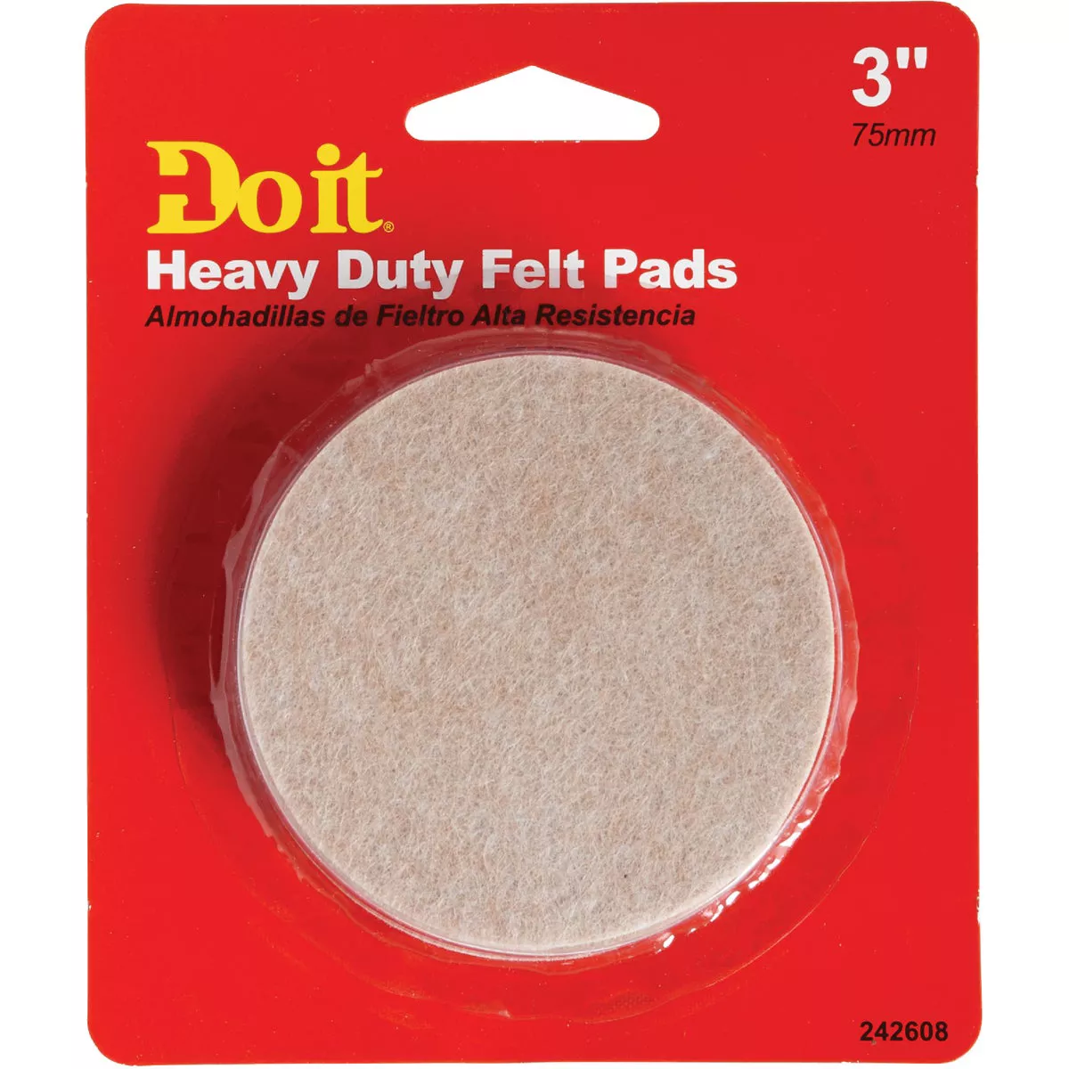 Do it 3 In. Round Self Adhesive Heavy-Duty Furniture Glide, (4-Pack) - photo 2