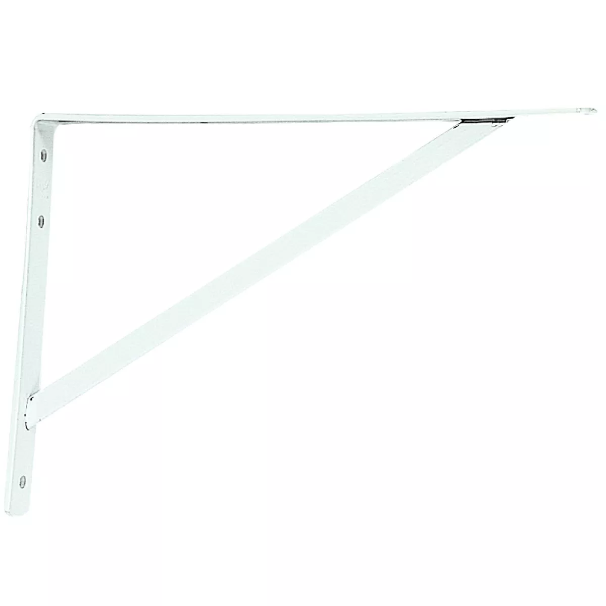 Knape & Vogt 208 Series 16 In. D. x 10 In. H. White Super Duty L-Bracket