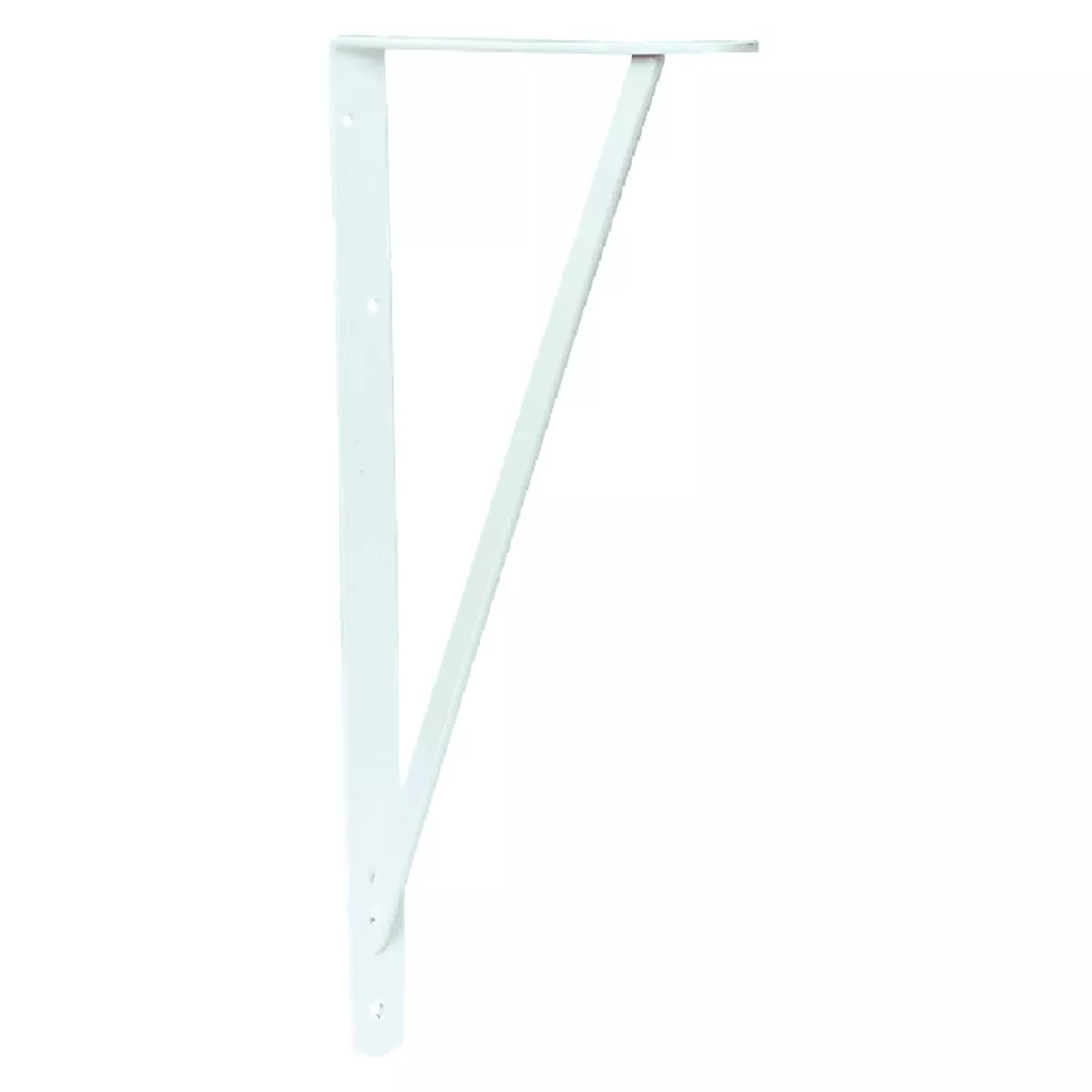 Knape & Vogt 208 Series 20 In. D. x 13 In. H. White Super Duty L-Bracket